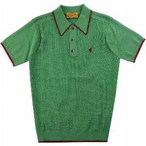 Gabicci Vintage 1973 Malcom Polo Shirt in Green  Was 96 Now 58