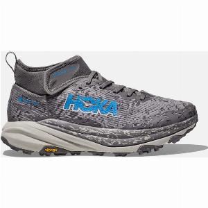 HOKA Mens Speedgoat 6 Mid GORETEX Trail Shoes in Satellite GreyStardust Size 115