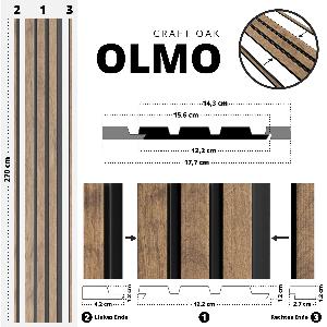 Premium Wandpaneele OLMO  Eiche Craft jetzt nur 267  11  Rabatt