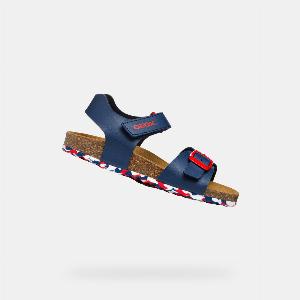 GEOX Scarpe Ghita Bambino Blu Navybiancorosso ora a 4232