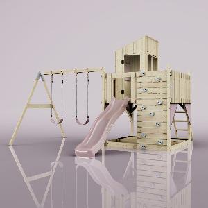 Aire de jeux PolarPlay Henry Bateau120 cm  Vieux rose