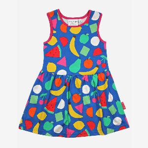 Organic Fruit Print Summer Dress  1824m  92cm