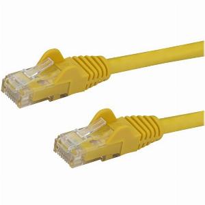 StarTechcom 3m CAT6 Ethernet Cable 10 Gigabit Snagless RJ45 650MHz 100W PoE Patch Cord CAT 6 10GbE UTP Network Cable wStrain Relief Yellow Fluke TestedWiring is UL CertifiedTIA  Category 6  24AWG N6PATC3MYL  patch cable  3 m  yellow