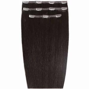 Enjoy 15 Discount on 16 Deluxe Remy ClipIn Hair Extensions  Ebony