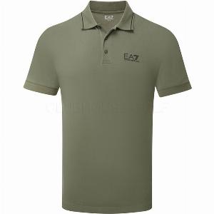Get 40 Off Emporio Armani Core Pique Golf Polo Shirt in Beetle Green