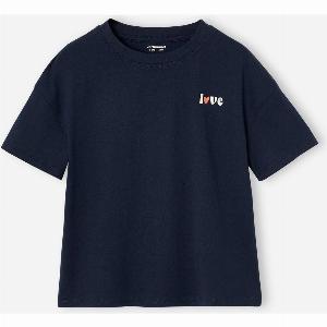 Plain Basics TShirt for Girls navy blue