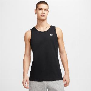 Nike Sportswear Club Herren Tanktop  Schwarz  Baumwolle