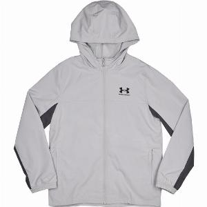 Under Armour Rival Woven Kids Track Tops  Grey  Size 8  10 years  Poly Woven