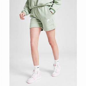 Get 73 Discount on Nike Junior Girls Green Club French Terry Shorts