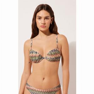 Calzedonia Haut de maillot pushup Bright Optical Femme Taille XL  5