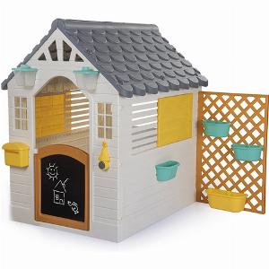 Dolu White and Yellow Playhouse with Electronic Doorbell