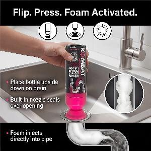 KOMBAT Drain Power Foam Cleaner Floral Blast
