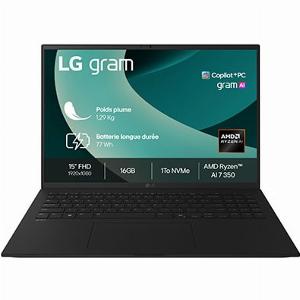 LG gram 15Z80T Windows 11 Home Next Gen 15 AMD RyzenTM AI 5 340 16Go 512Go  15Z80TGAZ78F