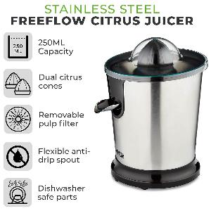 Tower T12062 Freeflow Citrus Juicer Stainless Steel Now 1495 75 Off