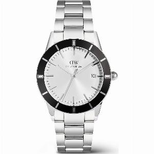 Daniel Wellington Iconic Paradigma White Dial Stainless Steel Strap Mens Watch DW00100819