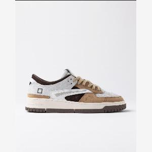 Sneakers torneo bianco e marrone