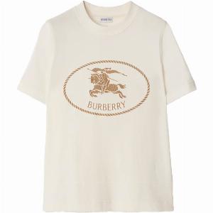 Burberry Women Knight Stamp TShirt Chalk