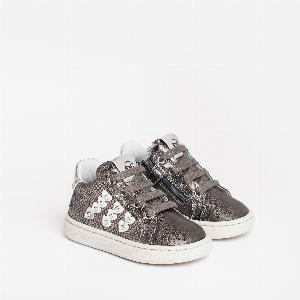 NeroGiardini Outlet Sneakers Baby da Bimba in Pelle Verde
