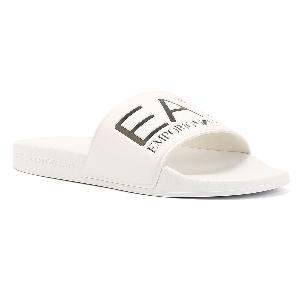 Ea7 Water Sports Slide Pvc Sandales Blanches Pour Hommes