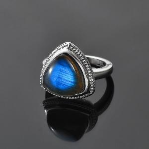 AAA Labradorit Ring Edelstahl ca 7 60 ct