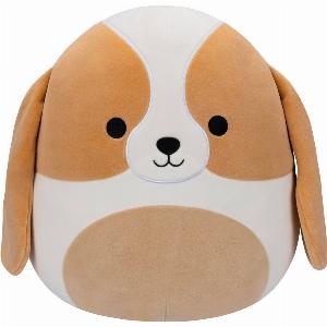 Squishmallows 12 Adela Brown and White Basset Hound Brown white