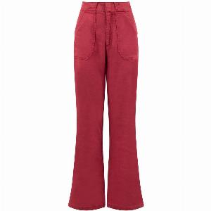 Weird Fish Farida Wide Leg Trouser Garnet Size 10