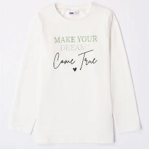 20 di sconto su Tshirt manica lunga verde salvia ragazza ido