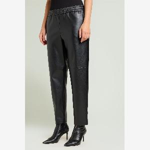 Luisa viola pantaloni pullon in tessuto spalmato donna