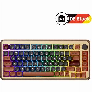 MU02 Autumn Wooden Keyboard