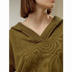 Felpa Con Cappuccio LILYSILK Donna Verde Avocado Sconto 15