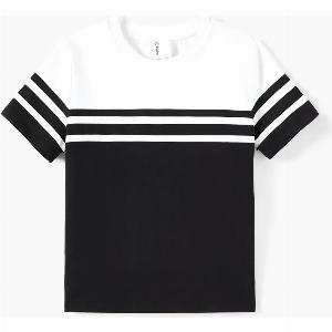 Coordinated Family Attire Black  White Striped Tees Crop Tops  Dresses Now 729