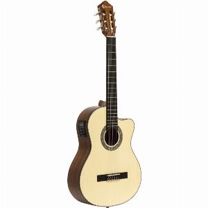 Silver Serie 100 cutaway Klassische Gitarre mit Tonabnehmersystem