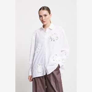 Camicia oversize con ricami da 175  a 8750  sconto del 50