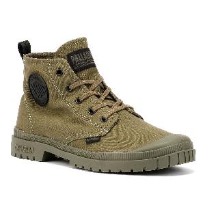 Enjoy 30 Discount on Palladium SP20 Hi CVS Canvas Boots in Olive Night