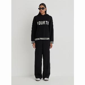Black Knitted Wide Leg Trouser Alexia
