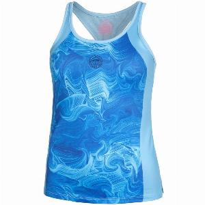 BIDI BADU Jua Tech Débardeur Tank Top Femmes  Bleu Clair  Multicouleur