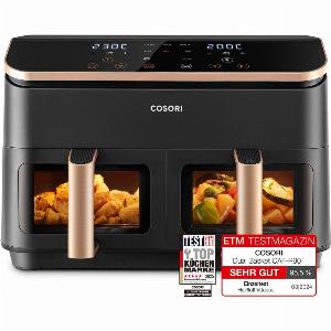 COSORI 2 Kammern  85Liter HeißluftfritteuseGold