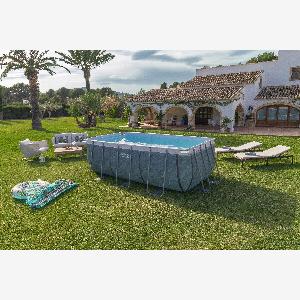Set piscina fuori terra Steel pro Max 412x201x122 cm