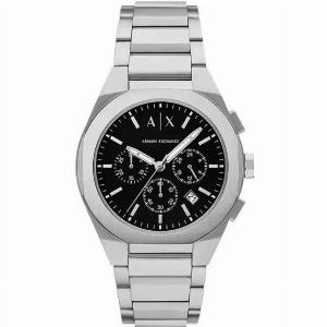 Armani Exchange Rafael Chronograph Black Dial Stainless Steel Mens Watch AX4186