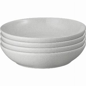 Enjoy 50 Discount on Set of 4 Dove Grey Pasta Bowls