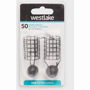 Westlake Wire Mesh Bullet Feeder Extra Large 50G 2 Pack  Grey Grey