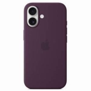 Apple iphone 16 silicone case magsafe plum myy43zma