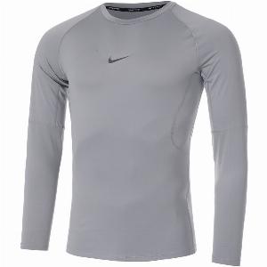 Nike Pro Manica Lunga Uomini Grigiochiaro  S