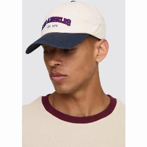 Cappello da baseball LA in twill Cream
