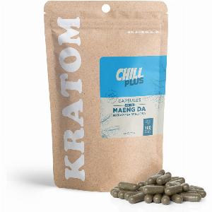 500mg Kratom Capsules  White Maeng Da  100 ct  Chill Plus 50000mg