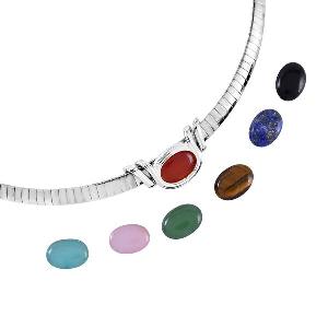 60 Rabatt EVER TRUE schlichte SolitärEdelsteinHalskette in Silber