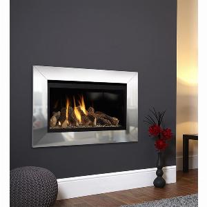 Direct Fireplaces Enjoy 17% Off Flavel Rocco HighEfficiency Chrome WallMounted Gas Fire