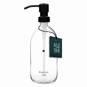 Distributeur de savon transparent minimaliste