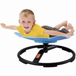 VEVOR Sensorischer Drehstuhl für Kinder 100 kg Tragkraft 360Drehstuhl sensorischer Spielzeugstuhl für autistische Kinder Drehstuhl zur Koordination Balance Sockel mit Elefantenmotiv Blau