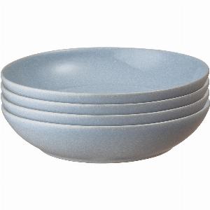 Enjoy 50 Off Set of 4 Sky Blue Pasta Bowls